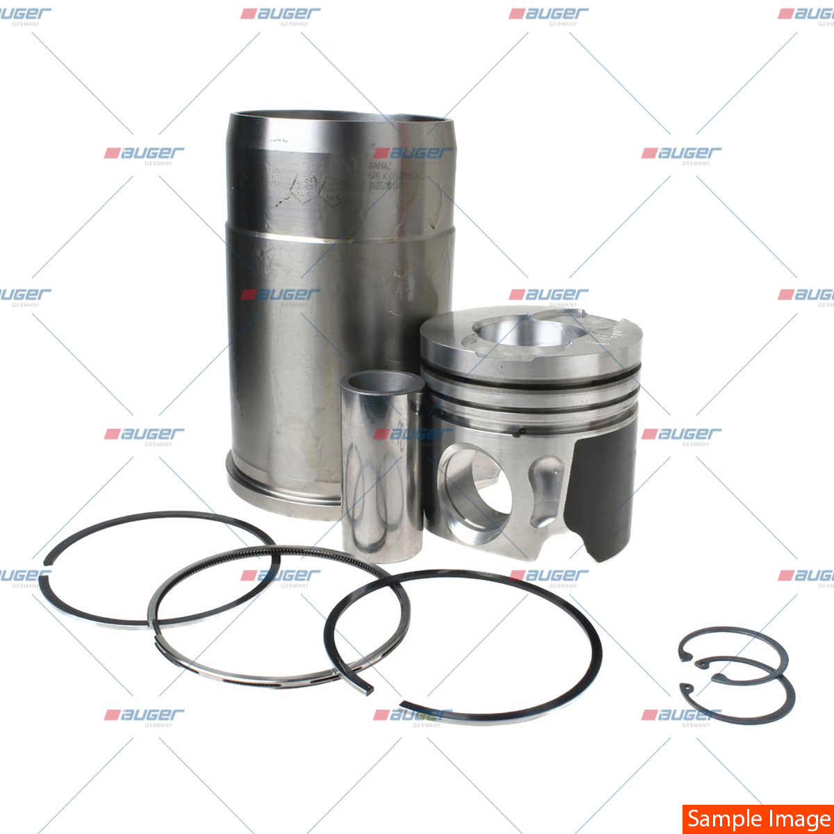 Piston mit Linie