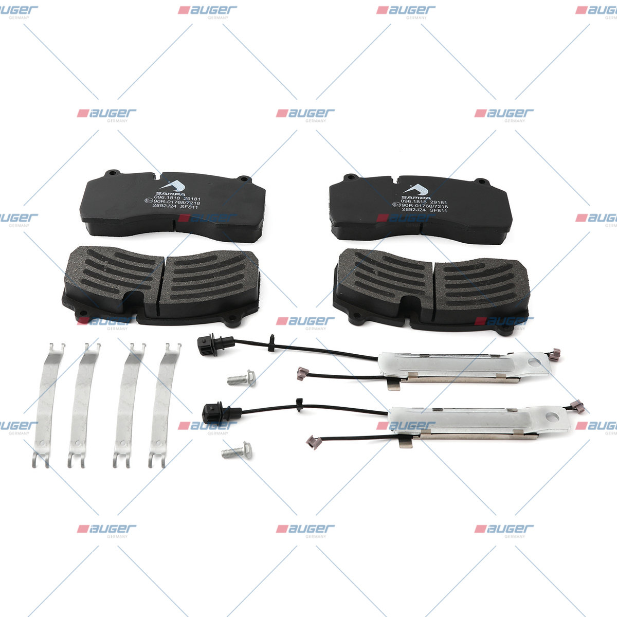 Satz, Scheibenbremsbelag