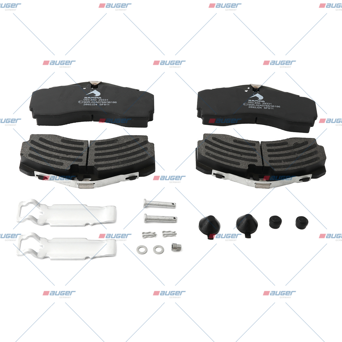 Satz, Scheibenbremsbelag